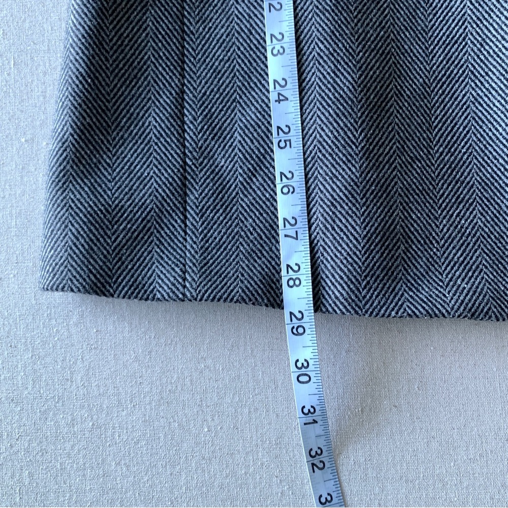 Zara Basic Collection Oversized Gray Herringbone … - image 7